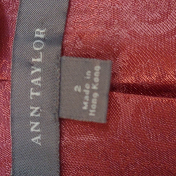NEVER WORN Ann Taylor pink herringbone wool blend jacket/blazer size 2! - Picture 2 of 4